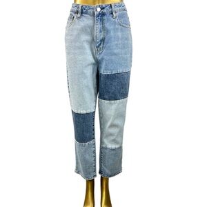 Patchwork Blue Jeans